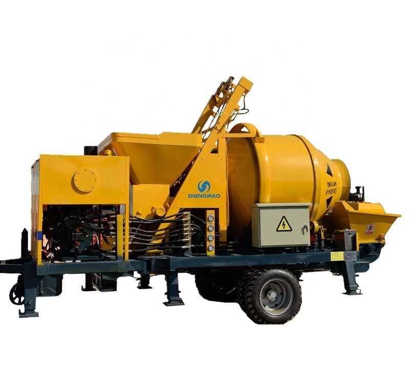 hot sale truck mounted c3 diesel self loading concrete mixer pump with China factory price