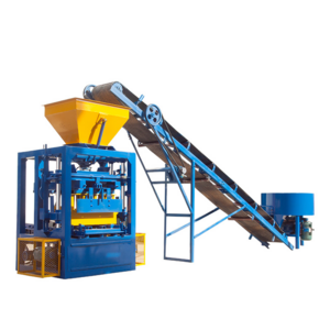 QT4-24 Block Making Machine Semi Automatic Hollow Hallow Concrete Cement Interlock Brick Make Machinery