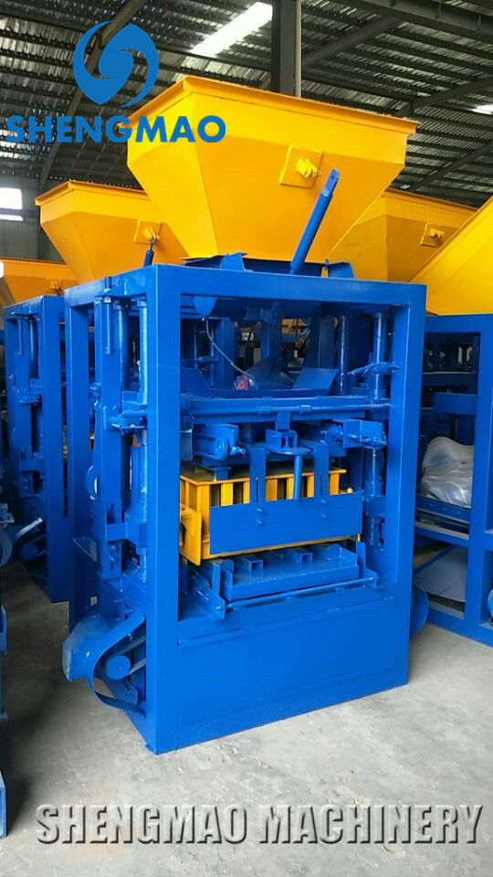 QT4-24 Ecological Concrete Brick Making Machine / Cement Block Molds for Sale in Philippines