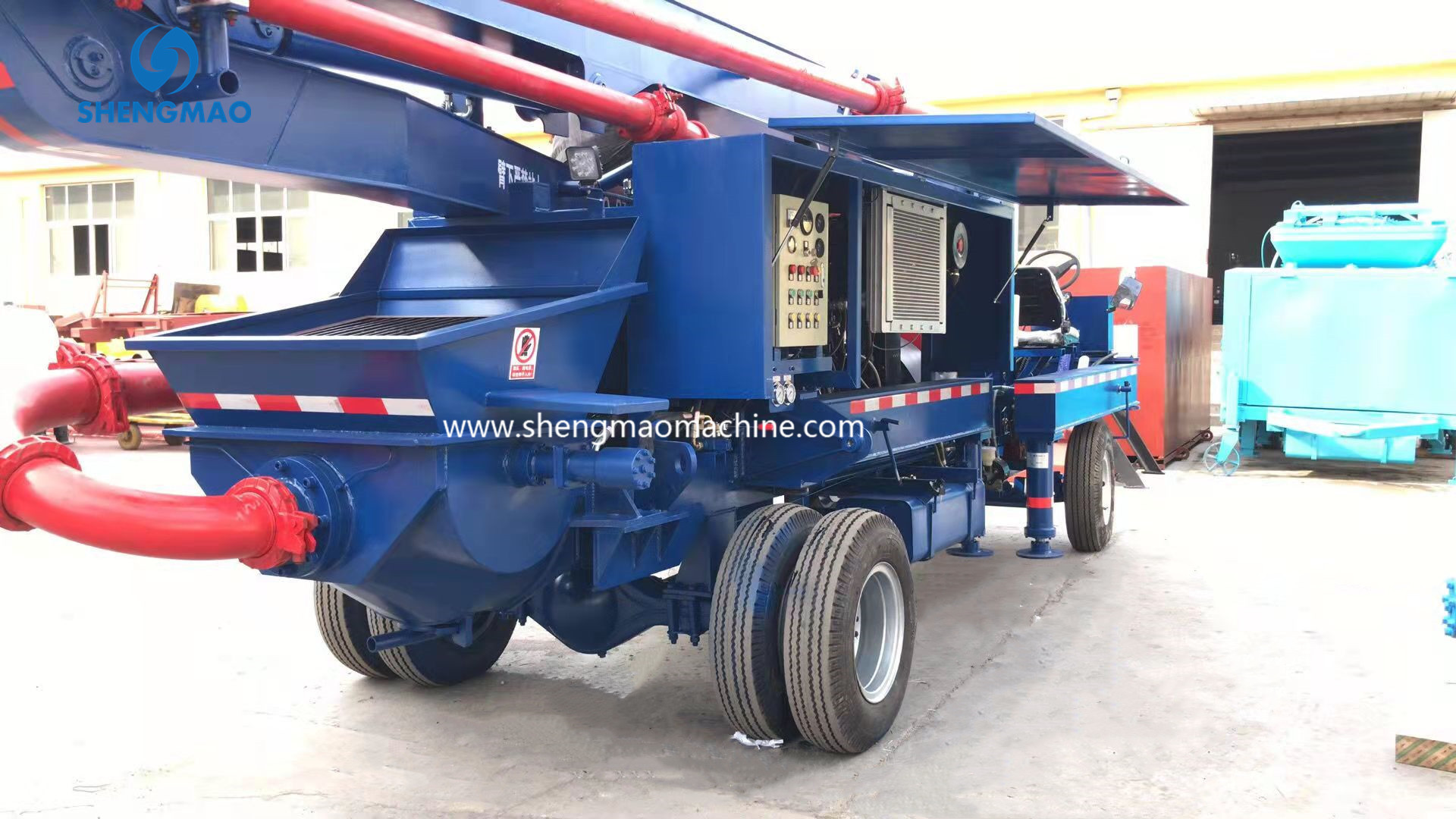 New arrival mobile 18m 20m 25m small boom pump truck factory price spider placing boom pump truck-mounted concrete boom pump