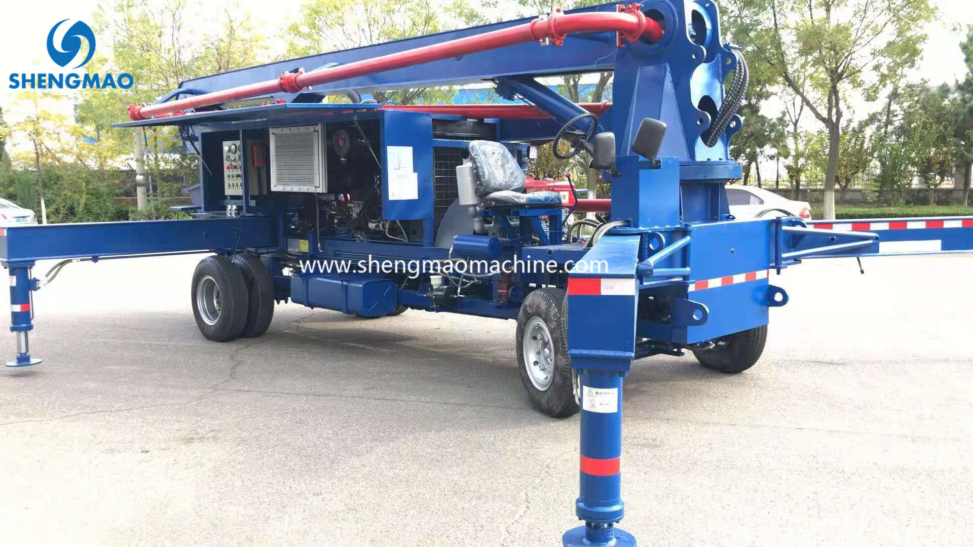 New arrival mobile 18m 20m 25m small boom pump truck factory price spider placing boom pump truck-mounted concrete boom pump