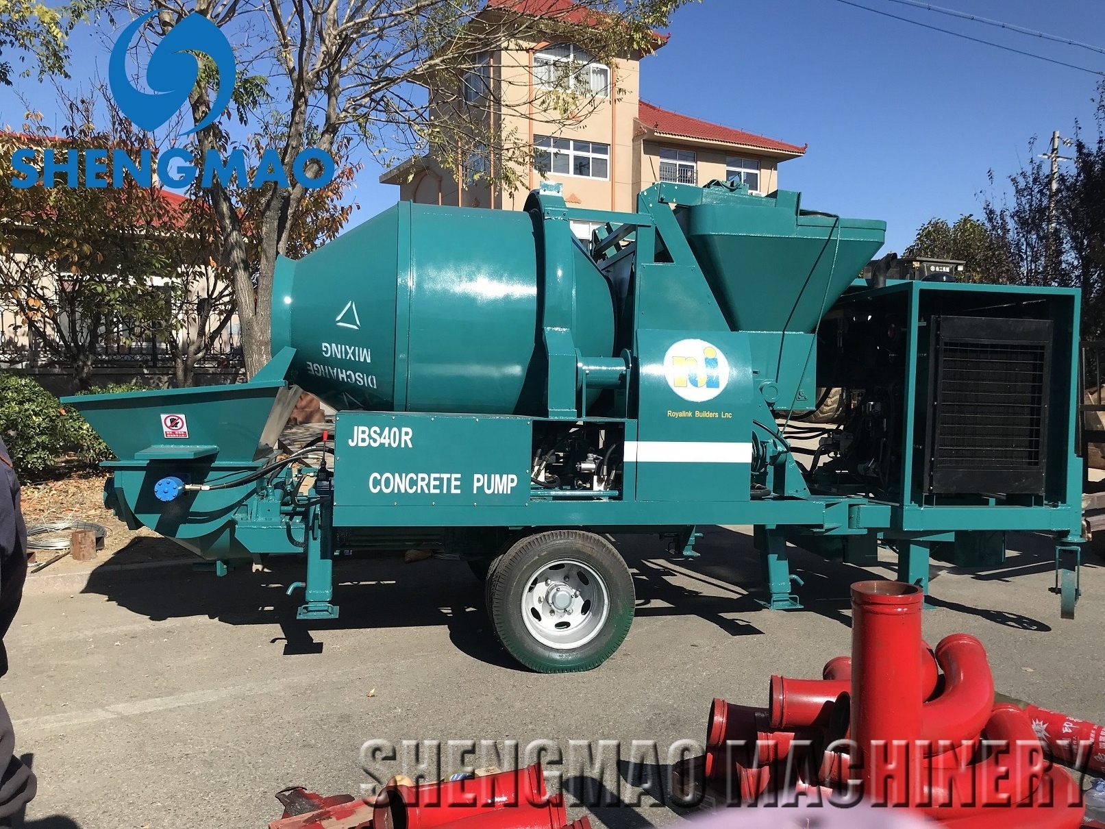 high quality diesel engine JBS40R Concrete mixer pump mixing pump hydraulic pump with China factory price