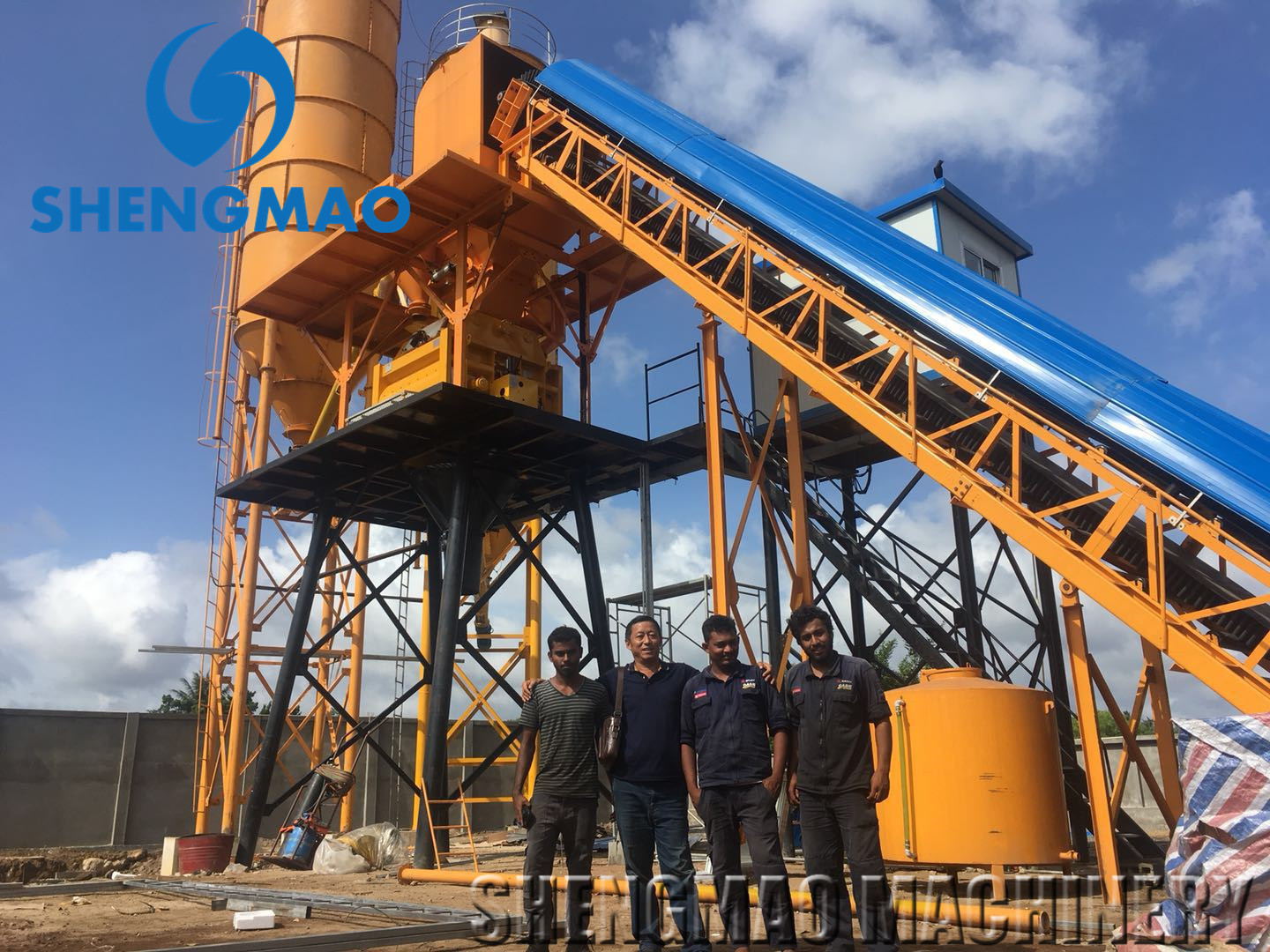 Tailored concrete batch production line Flexible cement mixing plant Robust aggregate batcher