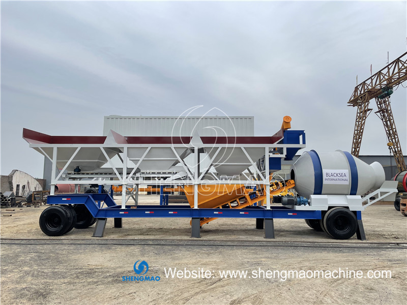 popular high quality china made YHZM60 concrete batching plant mobile concrete mixing plant with china factory price