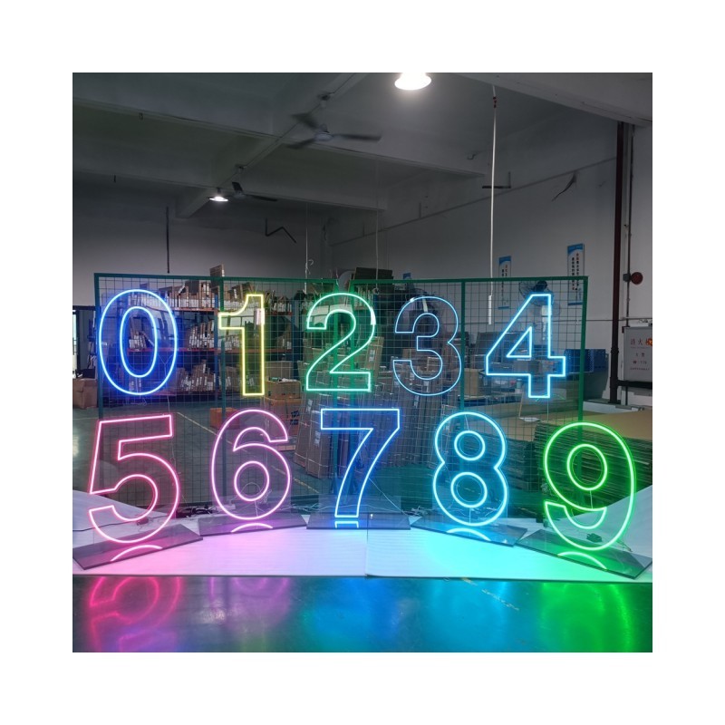 House Number Neon Sign Waterproof Outdoor Business Sign Led Neon Sign Custom For Wall Home Party Decoration