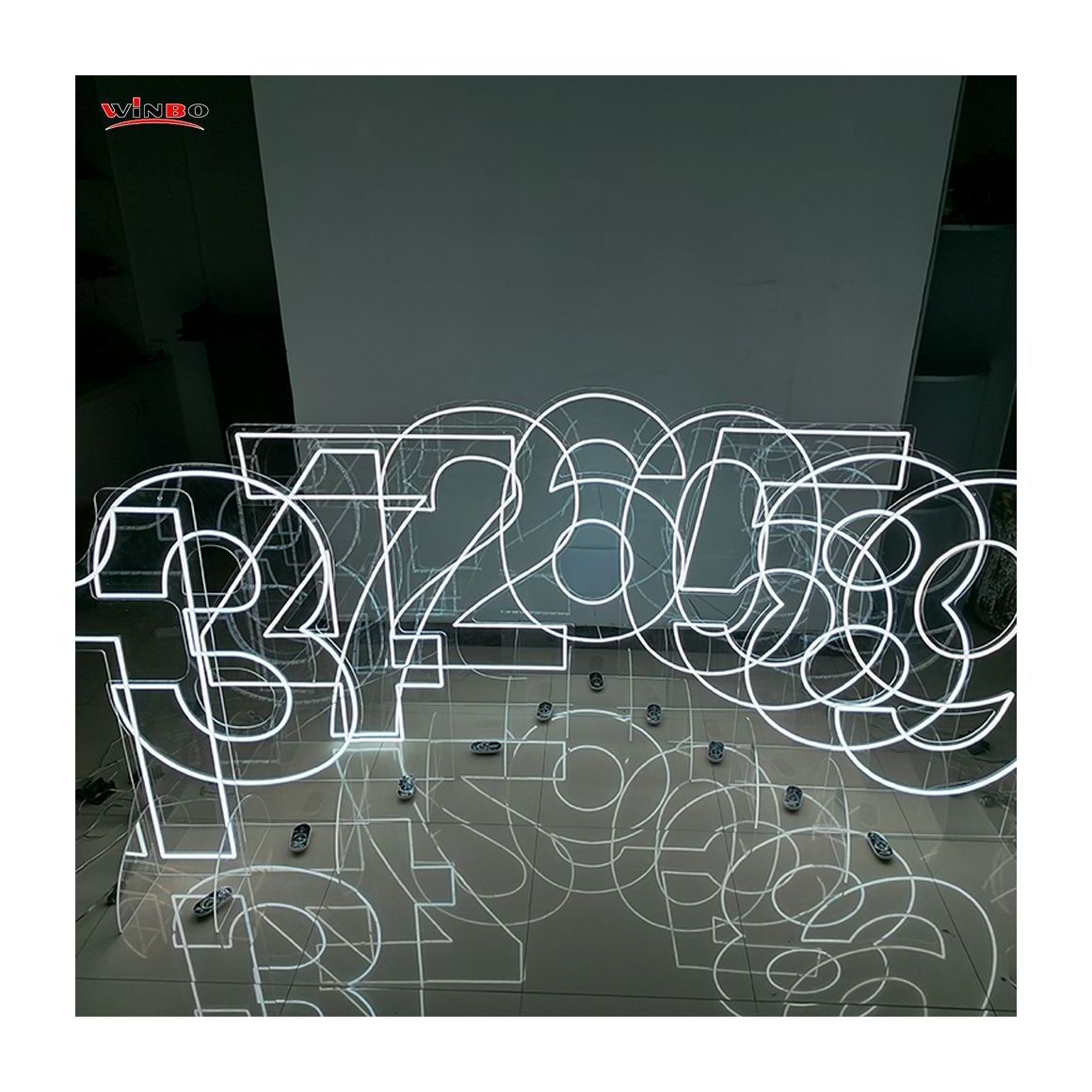 House Number Neon Sign Waterproof Outdoor Business Sign Led Neon Sign Custom For Wall Home Party Decoration