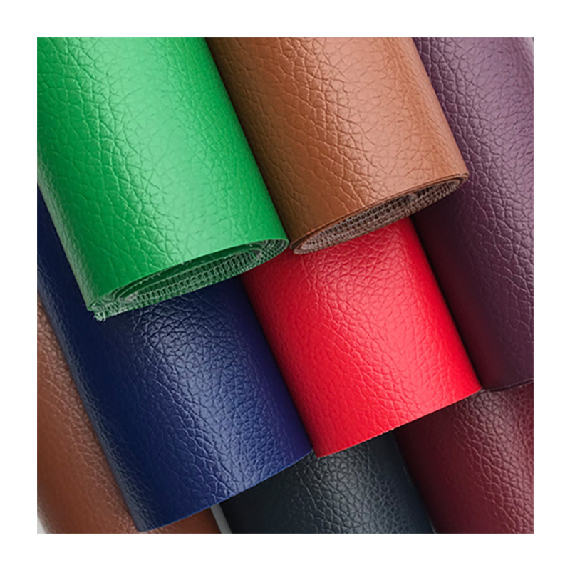 PVC synthetic leather DE90 litchi texture embossed leather for car seat office seat leather product fabric wholesale