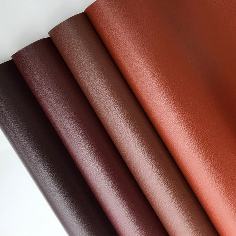 PVC synthetic leather DE90 litchi texture embossed leather for car seat office seat leather product fabric wholesale