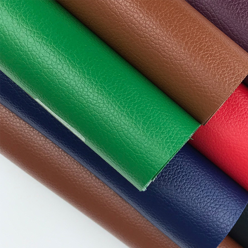 PVC synthetic leather DE90 litchi texture embossed leather for car seat office seat leather product fabric wholesale