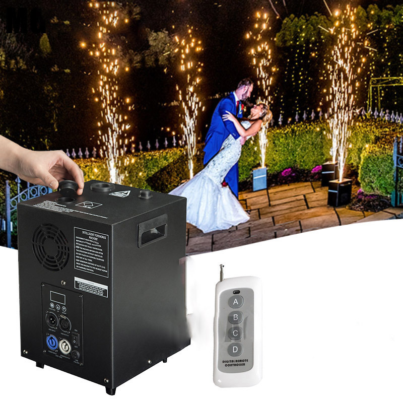 Dj Sparklers 400W Cold Fountain Fireworks Spark Machine Mini Stage Effect Equipment Dmx Remote Control For Wedding Disco Party