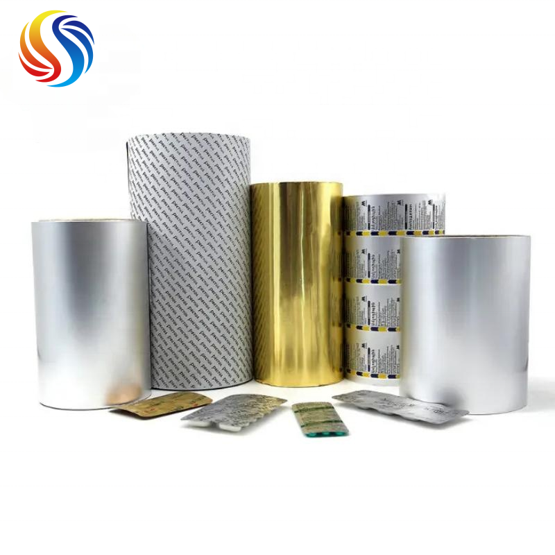 Hot sale PTP Printed/unprinted aluminum blister foil for pharma packing