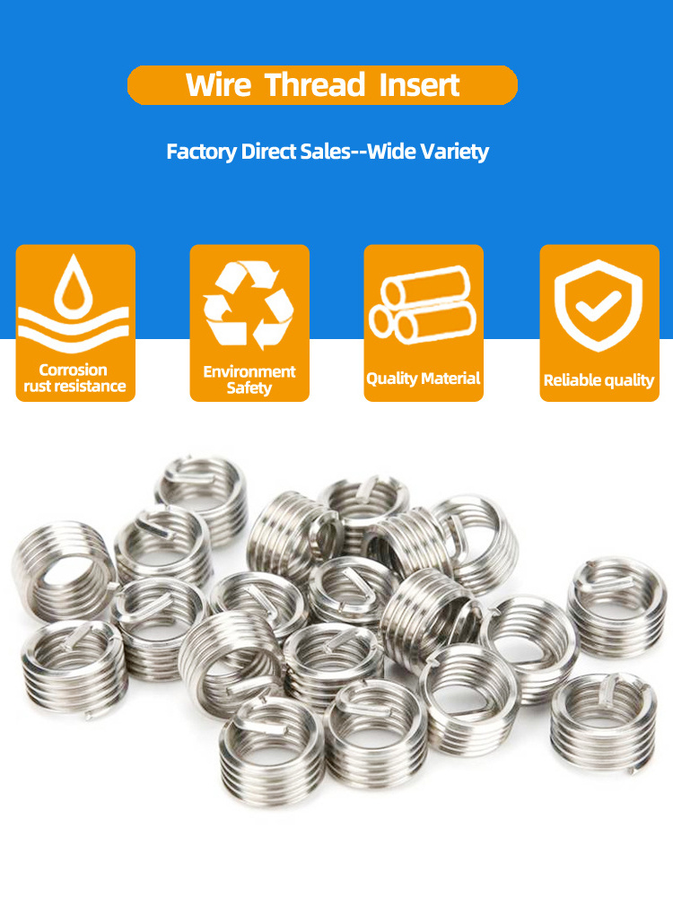 m12 x 125 Stainless Steel Threaded Inserts For Metal