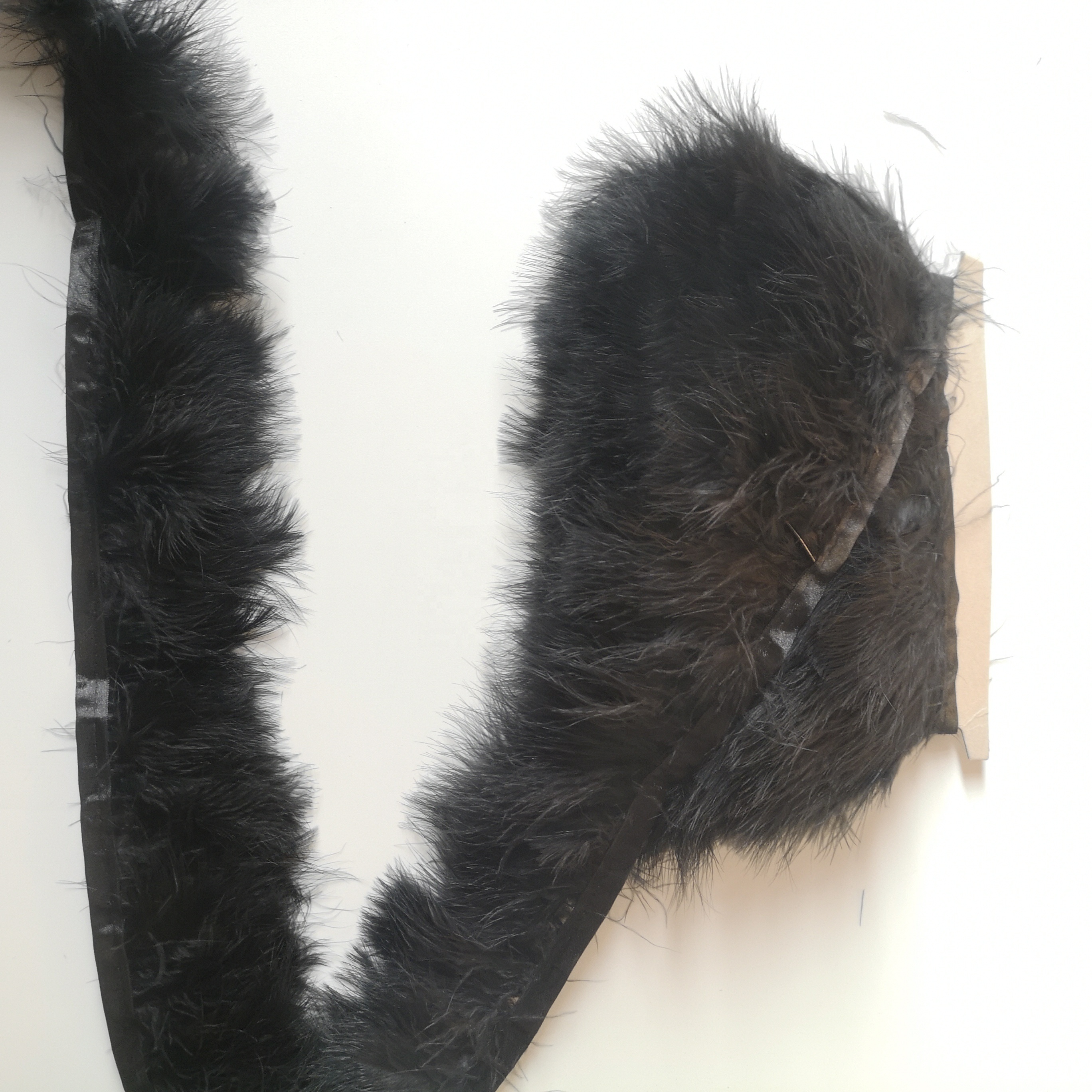 Wedding Decoration SyntheticTurkey Feathers High Quality Turkey Marabou Feathers Dyed Black Feather Trim