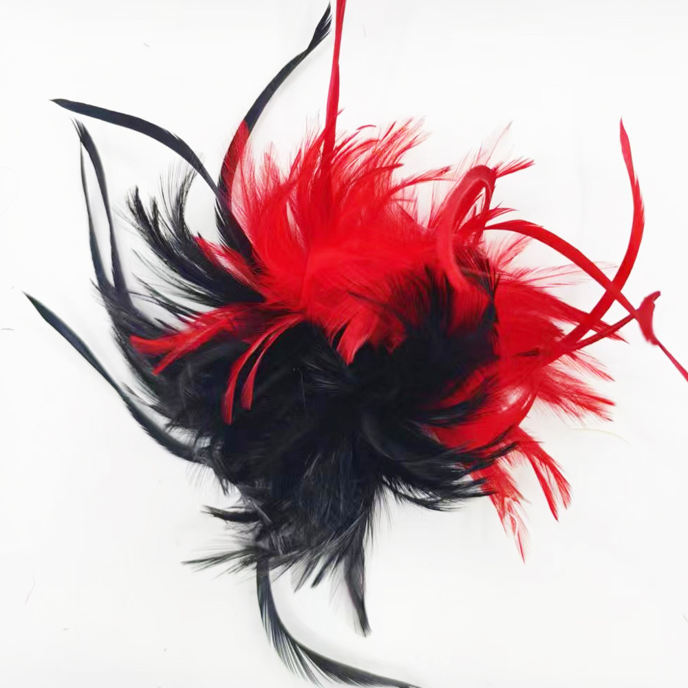 Factory Supply Cheap goose biot feather flower mount for Clothing Sewing Decoration