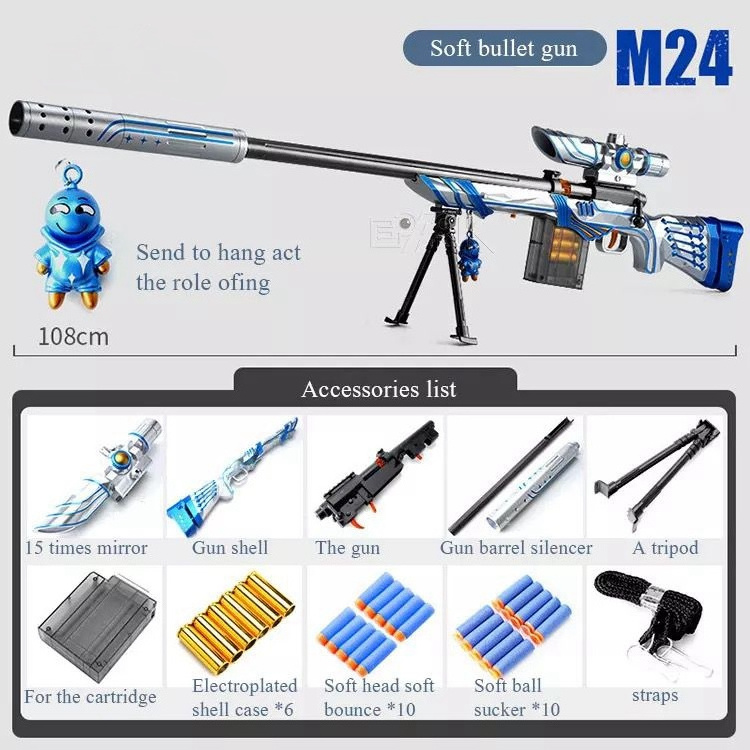 Wholesale Soft Bullet Toy Gun Pistol Sniper Rifle Plastic Gun For Children Gifts Suitable For Toy Gun