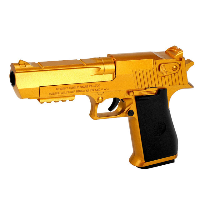 Gold and Silver Grey Desert Eagle Soft Bomb Soft Glue Gun Boys and Girls Toys