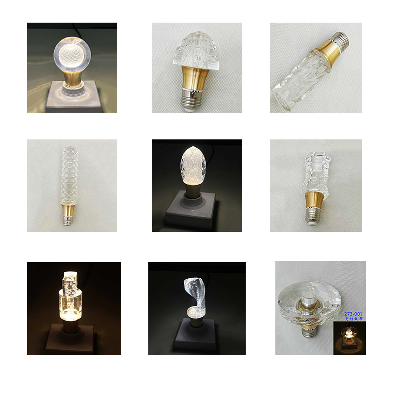 SHENGPAI art decorative light bulb for home hotel room replaceable downlight e27 led light source crystal light bulb