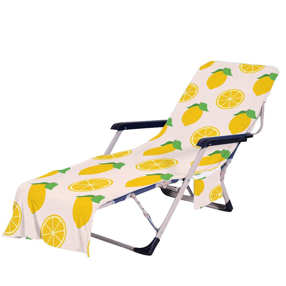 Summer Fruit Microfiber Multifunctional Towel Cross-Border Special Portable Beach Chair Slipcovers Chaise Lounge Covers