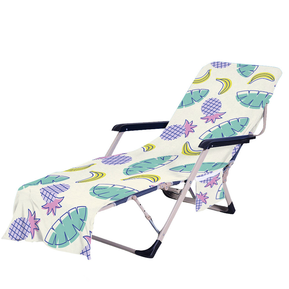 Summer Fruit Microfiber Multifunctional Towel Cross-Border Special Portable Beach Chair Slipcovers Chaise Lounge Covers