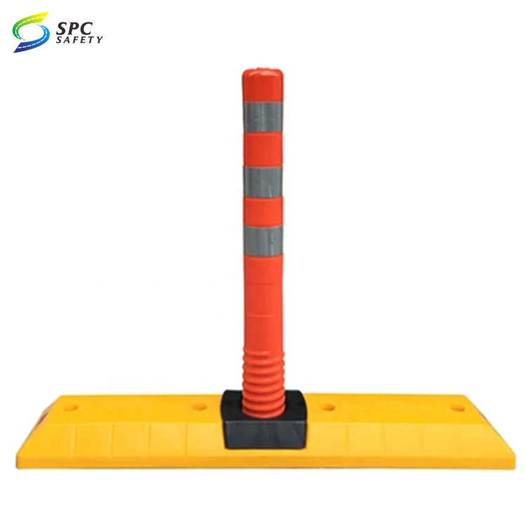 Highway driveway flexible plastic PU traffic delineator marker post rubber base traffic line Road safety separator Lane dividers