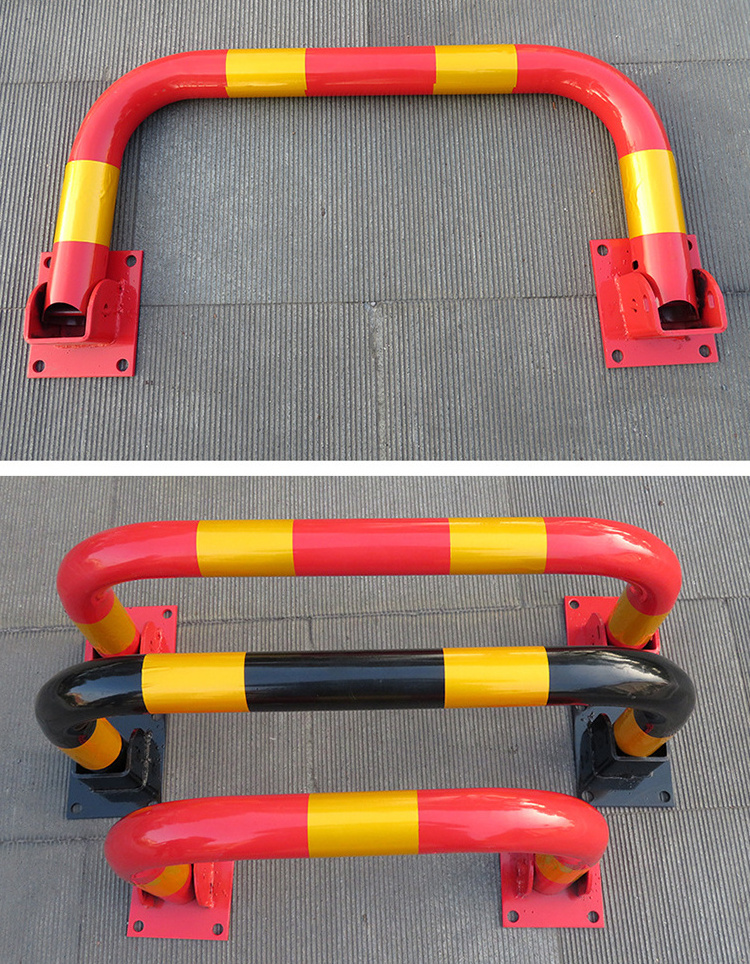 Anti corrosion steel car space protector Ground lock Safety Blocker U tube Shape Manual Barrier Parking hoop Lock blocker