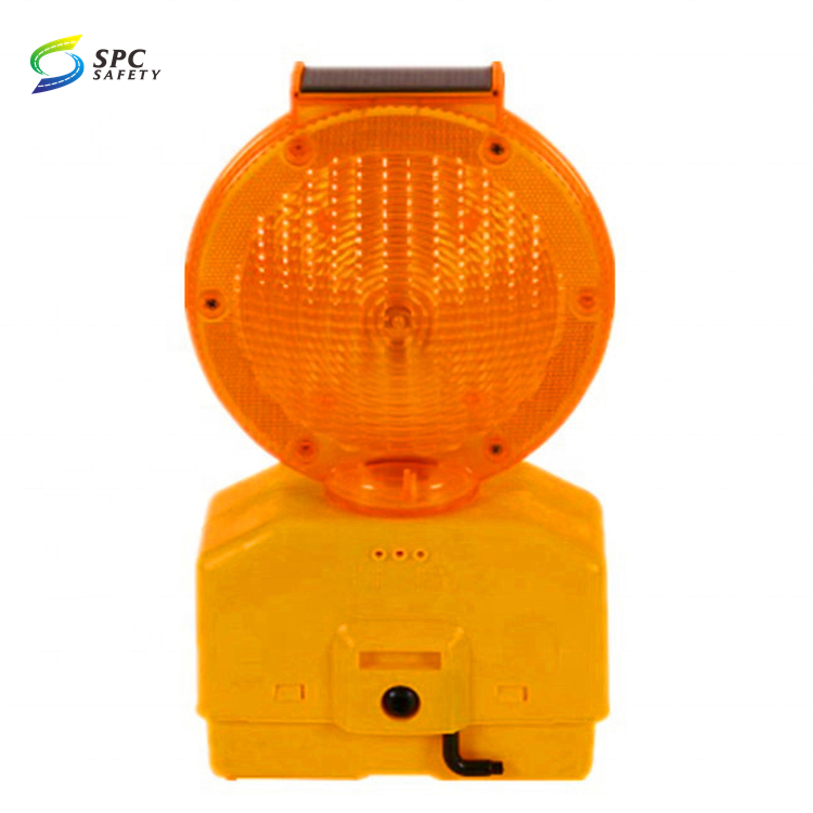 Driveway Road bridge airport led traffic barrier warning lamp construction safety solar barricade light with metal clamp