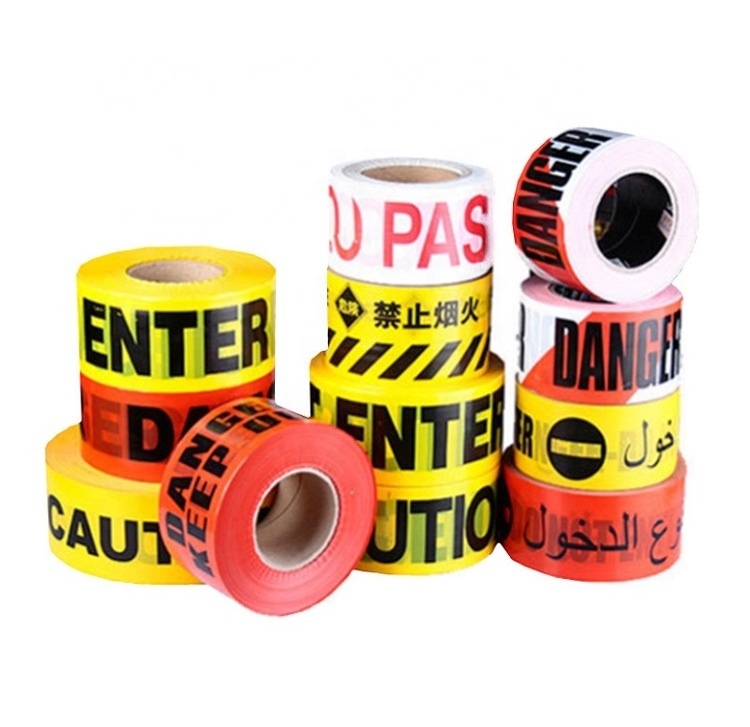 Customized Portable Construction Safety barrier no entry flagging keep out tape roll Barricade Danger Caution warning Tape