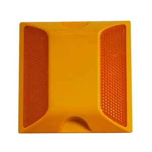 Cheap highway driveway street road reflector traffic safety reflective Raised Pavement marker Plastic cat eye road studs