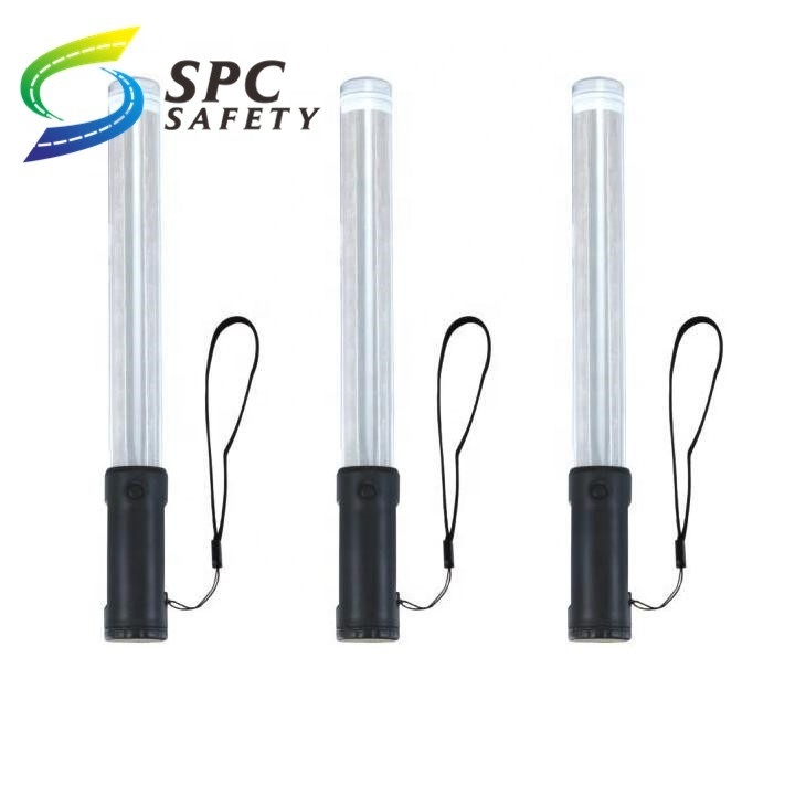 36cm outdoor parking guide command Led trafic wands public safety traffic direction handheld signal light batons with flashlight