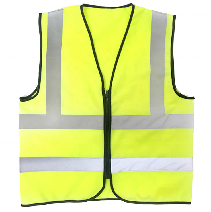 Guaranteed quality high visibility group activity night protection vest yellow color reflective safety vest for adult