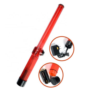 54cm battery rechargeable handheld led warning signal wands Emergency self-defense safety Traffic stick light security Baton