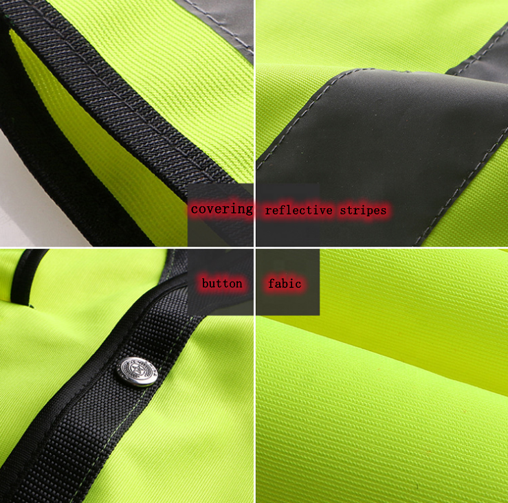 Multi-pocket class 3 work suit ANSI/ISEA ENISO20471 high visibility night protection reflective safety vest