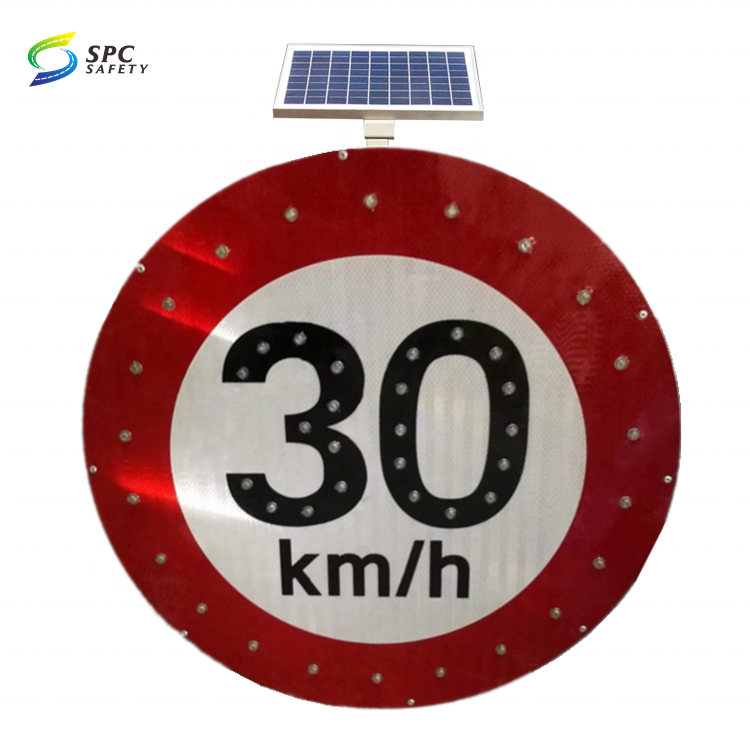 Driveway Solar panel powered Led detector display radar check speed limit sign Solar Variable radar speed feedback warning signs