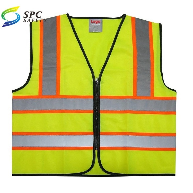 Guaranteed quality high visibility group activity night protection vest yellow color reflective safety vest for adult