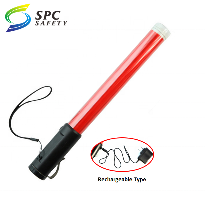 36cm outdoor parking guide command Led trafic wands public safety traffic direction handheld signal light batons with flashlight