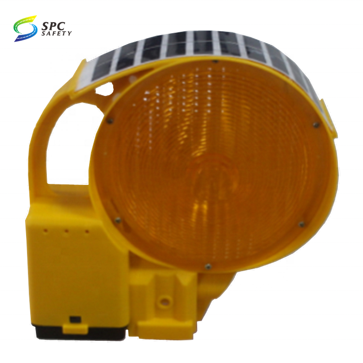 Led amber flashing hazard blinker Battery Operated Road traffic safety barricade fence construction warning strobe light