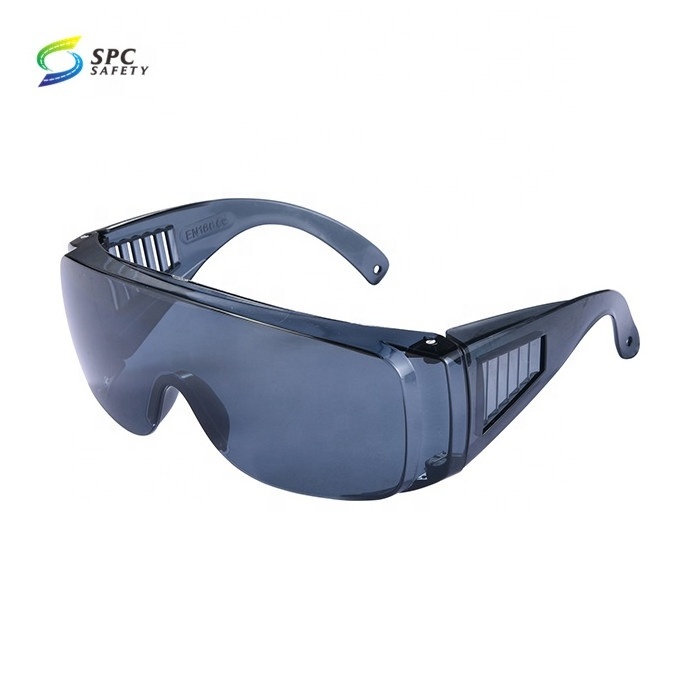 Hot sale Unisex Louver design transparent lens anti fog splash chemical science lab work eyewear safety protective glasses