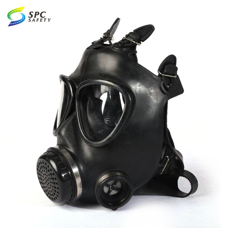 Anti-pollution rescue Special Forces tactical Safety reusable full face chemical toxic gas respirator mask with filter canister