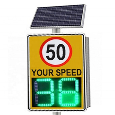 Driveway Solar panel powered Led detector display radar check speed limit sign Solar Variable radar speed feedback warning signs