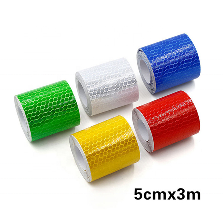 Prams Bicycle Wheel Rims Helmets Trekking Bike Bicycle Rims lattice Reflective warning film Conspicuity Reflector sticker tape