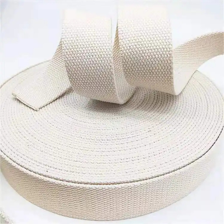 1 Inch Nylon Webbing Clothes Ribbon Accessories Outdoor Sport Bag Belt Rubber Cotton Webbing for Clothing