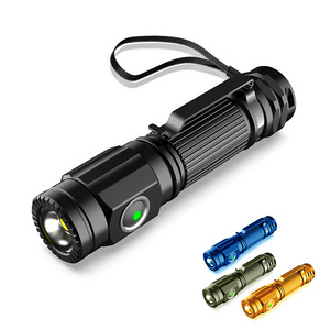 Torch light rechargeable battery torch edc work recharging usb charge flashlight