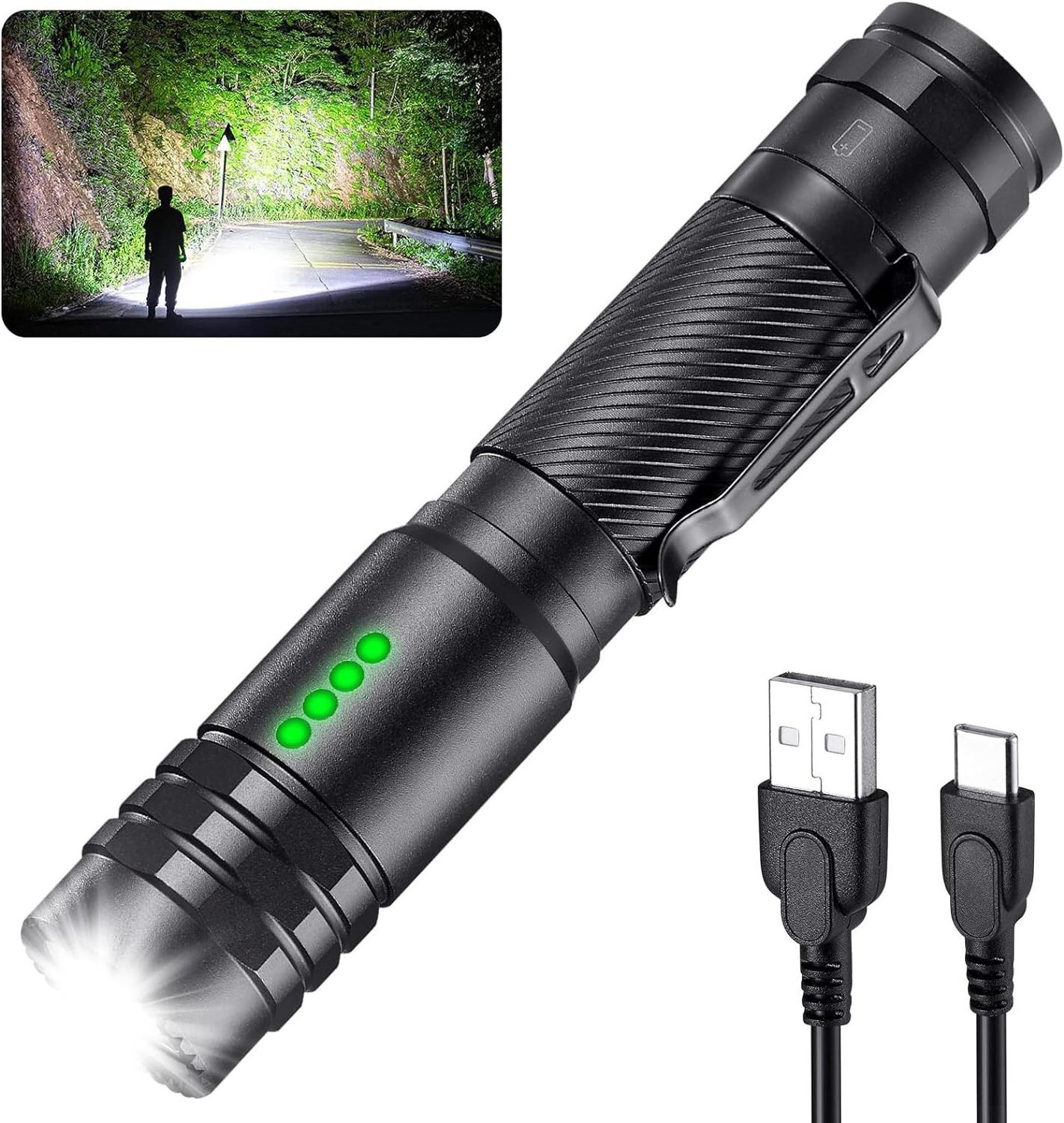 L28 High Lumen rechargeable torch for home camping emergencies Handheld Flashlights