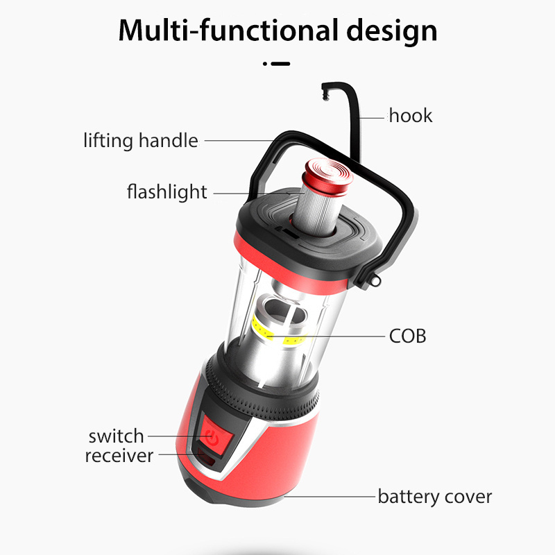 600LM Waterproof Tent Light Camping light cob Portable led lantern outdoor Electric Camping Lanterns