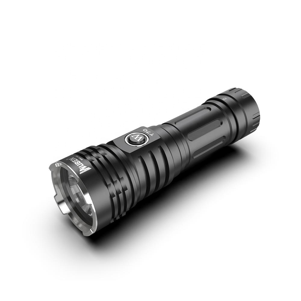 T70 High Lumens 4200 Lumens Waterproof Rechargeable LED Torch Tactical Camping Flashlight