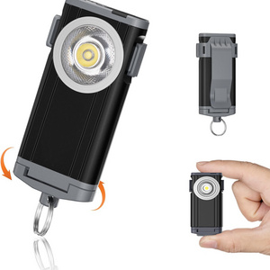 Rechargeable Pocket Small Led Compact Magnetic Flashlight EDC Keychain Flashlight