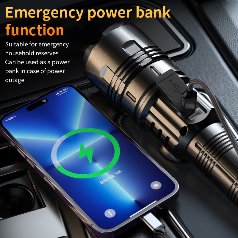 New style Super bright Zoom torch Long Range 500 Lumens Led Flashlight