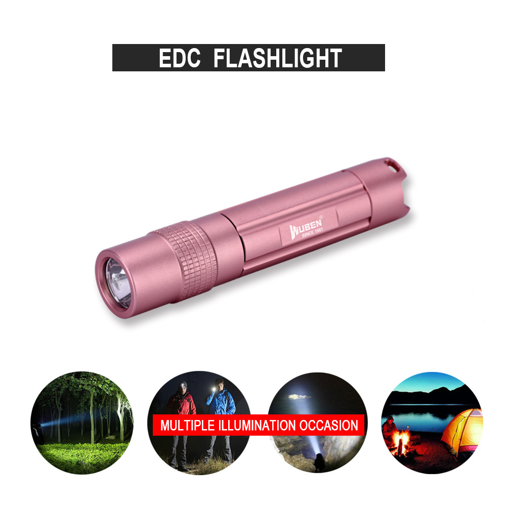 WUBEN E501 USB Rechargeable Key Light Waterproof Torch Pocket Light Mini LED Flashlight