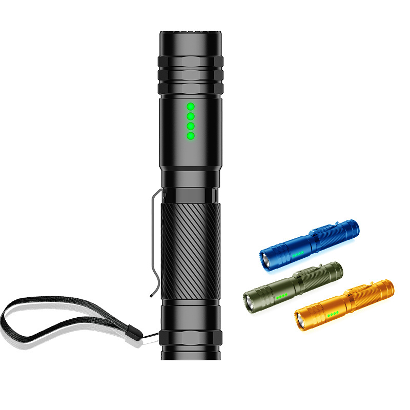 L28 HIGH LUMEN SUPER BRIGHT Torch 2000 LUMENS POCKET EDC Rechargeable LED flashlight