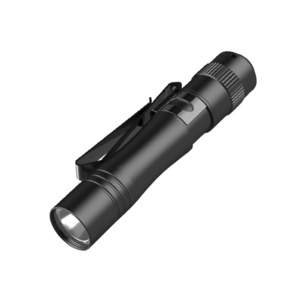 100 Lumens Dual-Output Slim EDC Flashlight for Camping and Hiking, Tail Switch Flashlight with AAA Battery